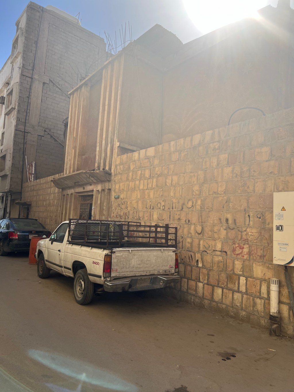 فيلا محمد بن علي الجارالله العجلان آل أبو عليان في حي الخالدية في مدينة بريدة سنة 1382 هجرية الموافق 1962 ميلادية 